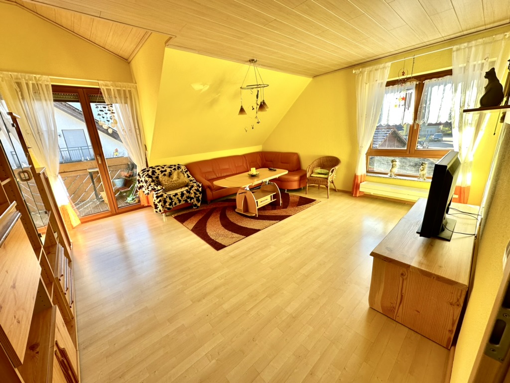 Wohnzimmer der Ferienwohnung Huber